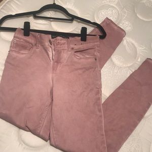 Pale pink express skinny jeans/leggings
